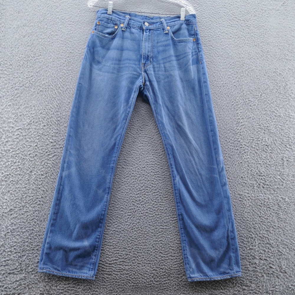 Levis 504 Regular Straight Fit Jeans Mens‎ 33x32* Medium Wash Blue Denim